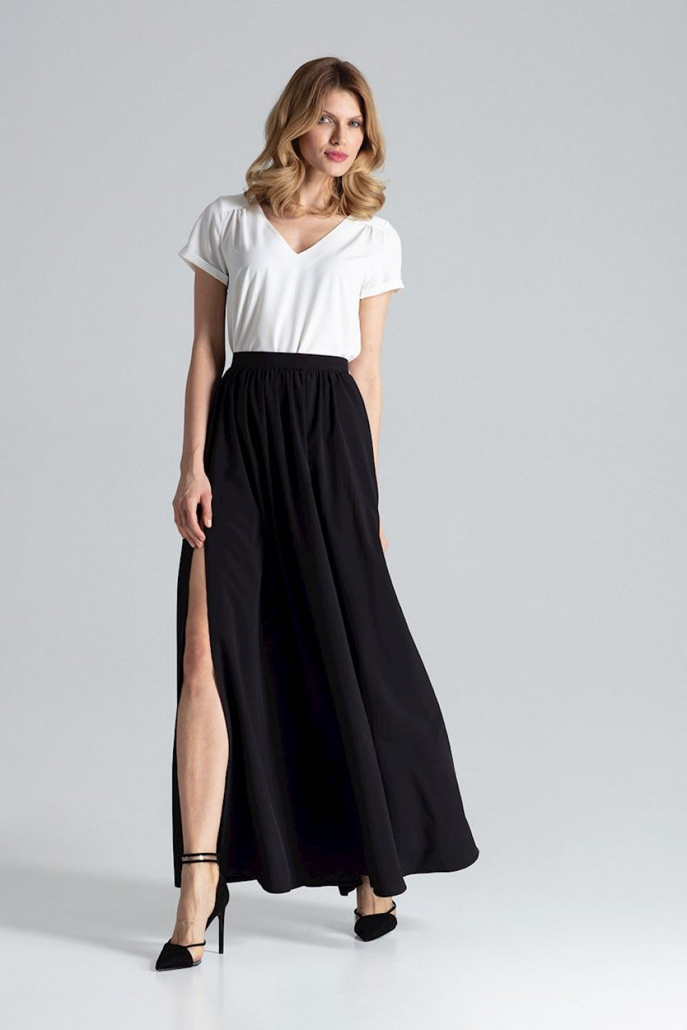 Side Slits Maxi Skirt