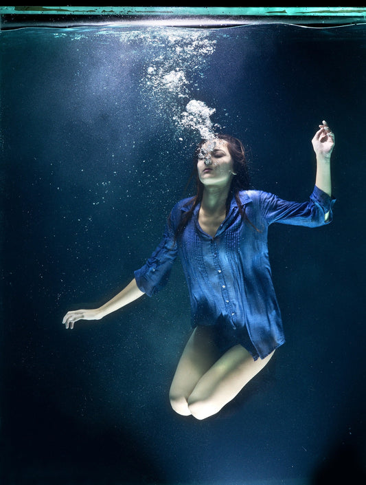 Strictly Influential: dressed woman under water Banner