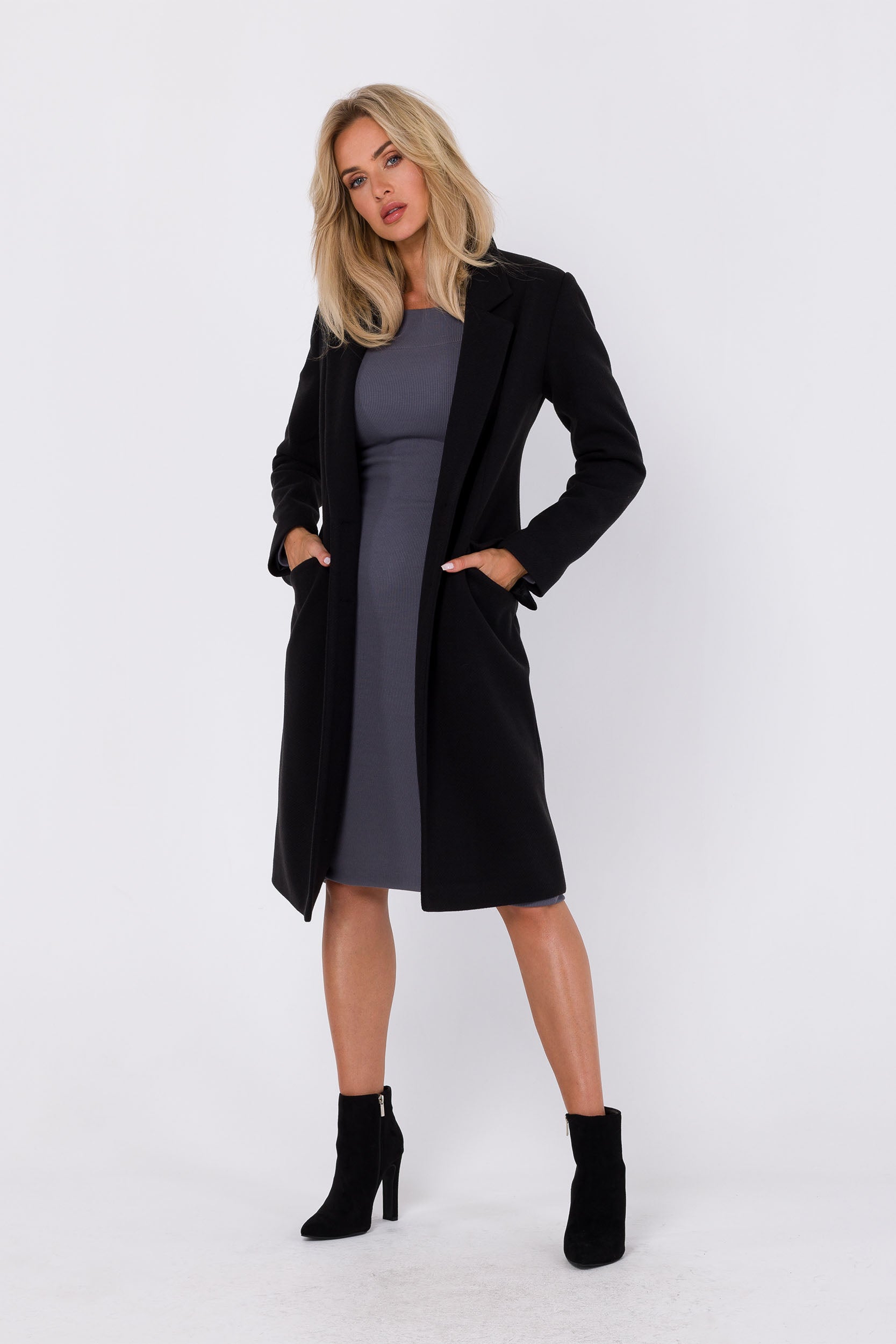 City Coat with Buttons - Modern Urban Mystery | Strictly In