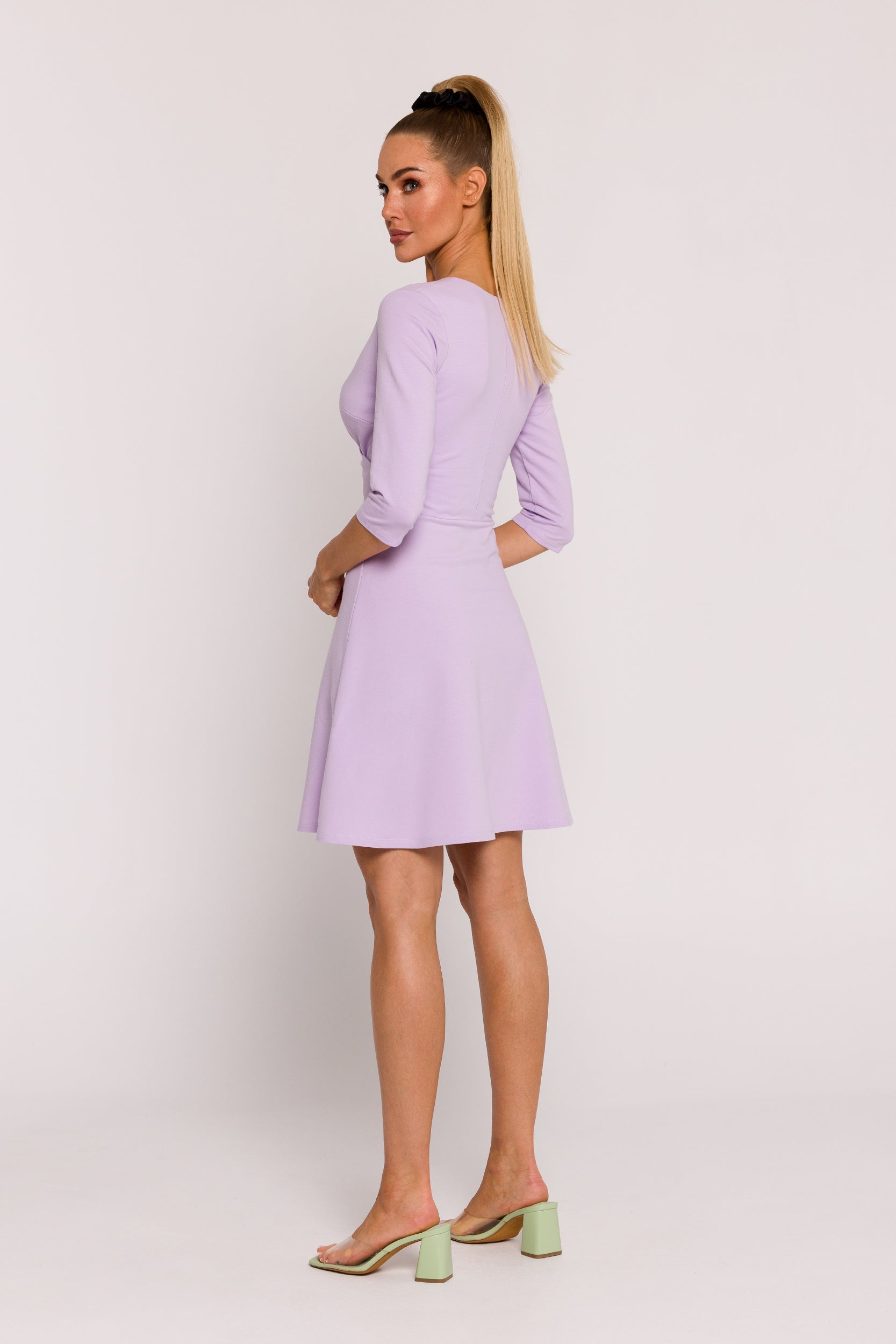 Cotton Mini Dress Lavender