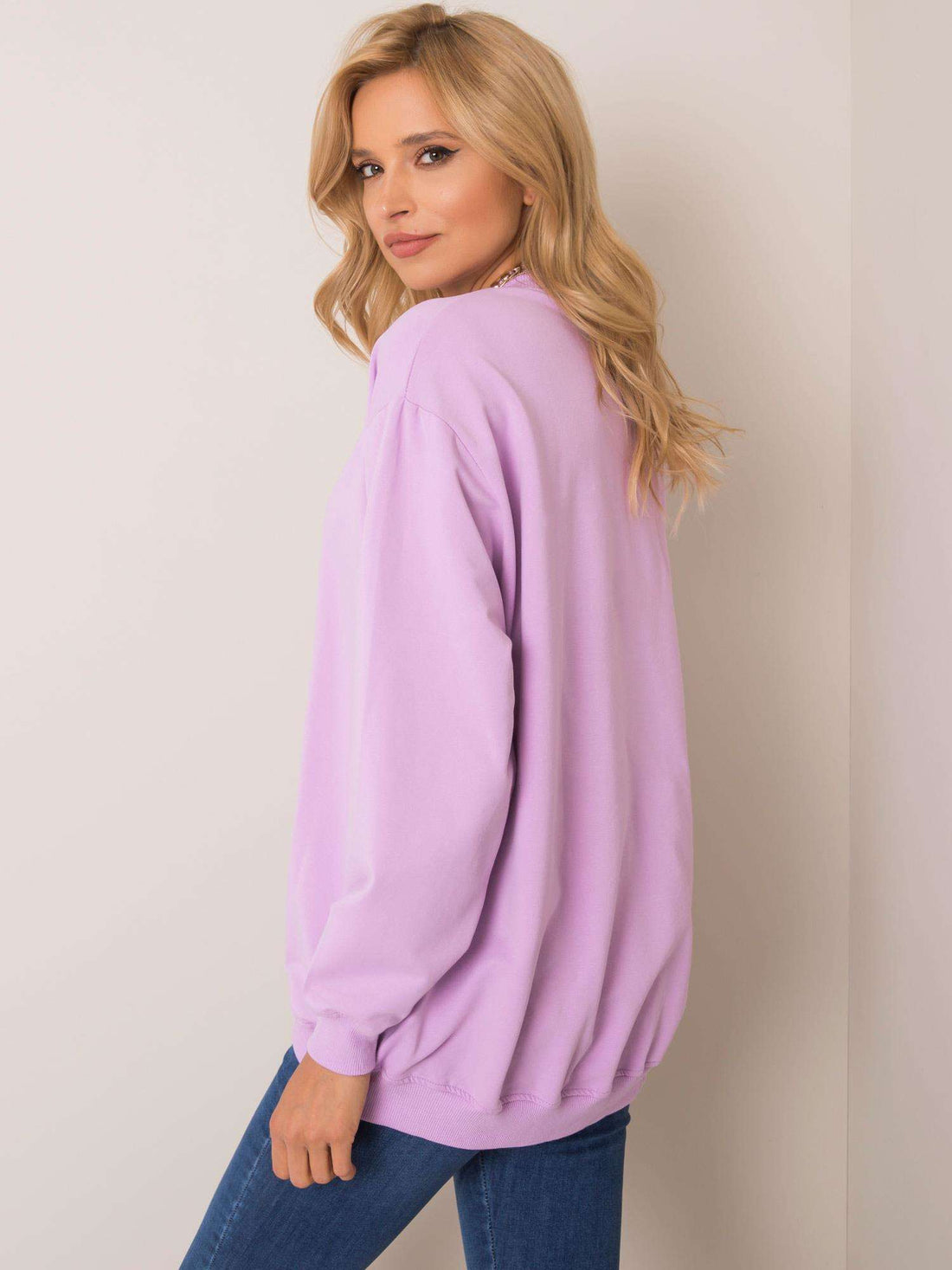 High Neck Sweatshirt Lavender