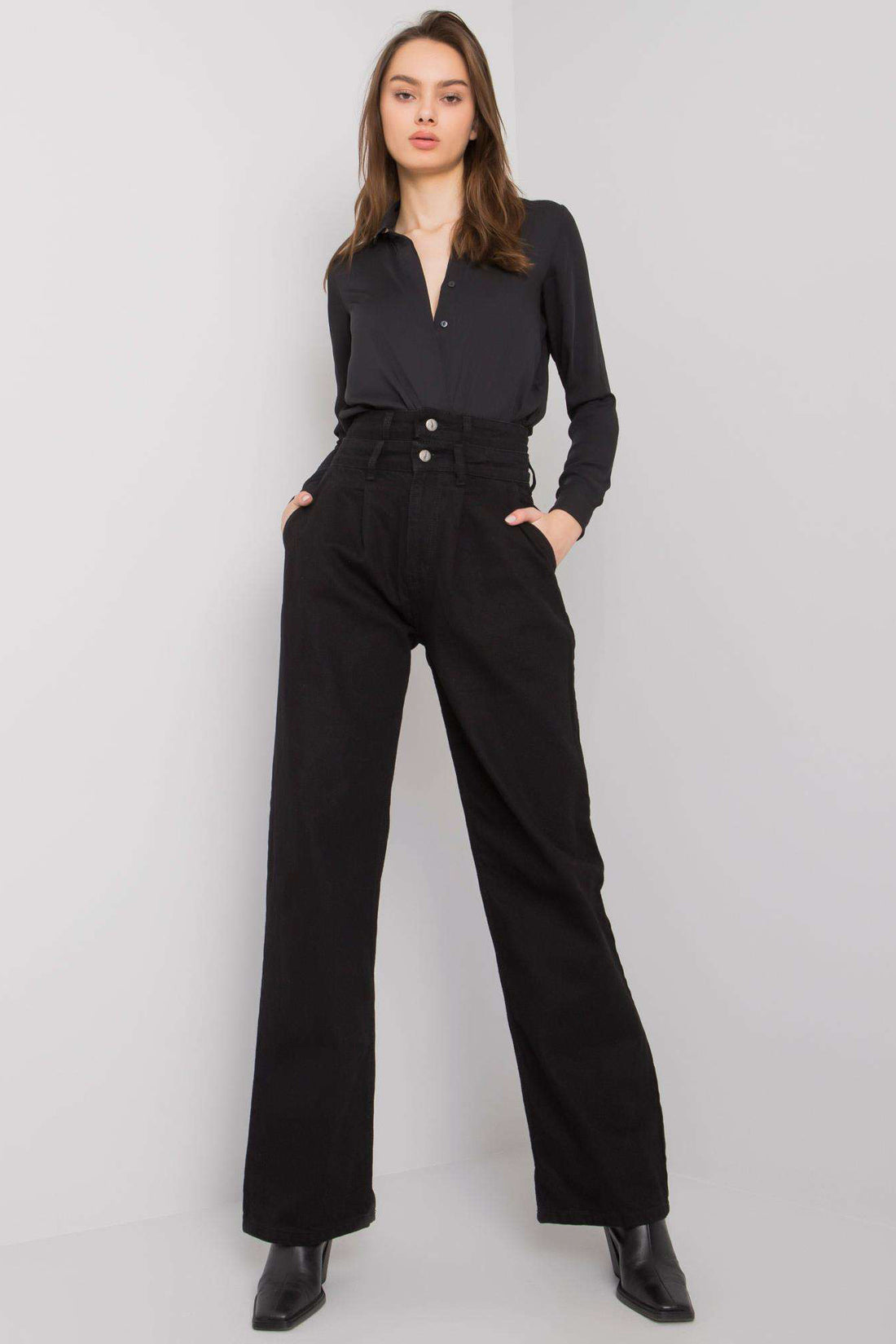 Buy High-waisted Wide-Leg Jeans