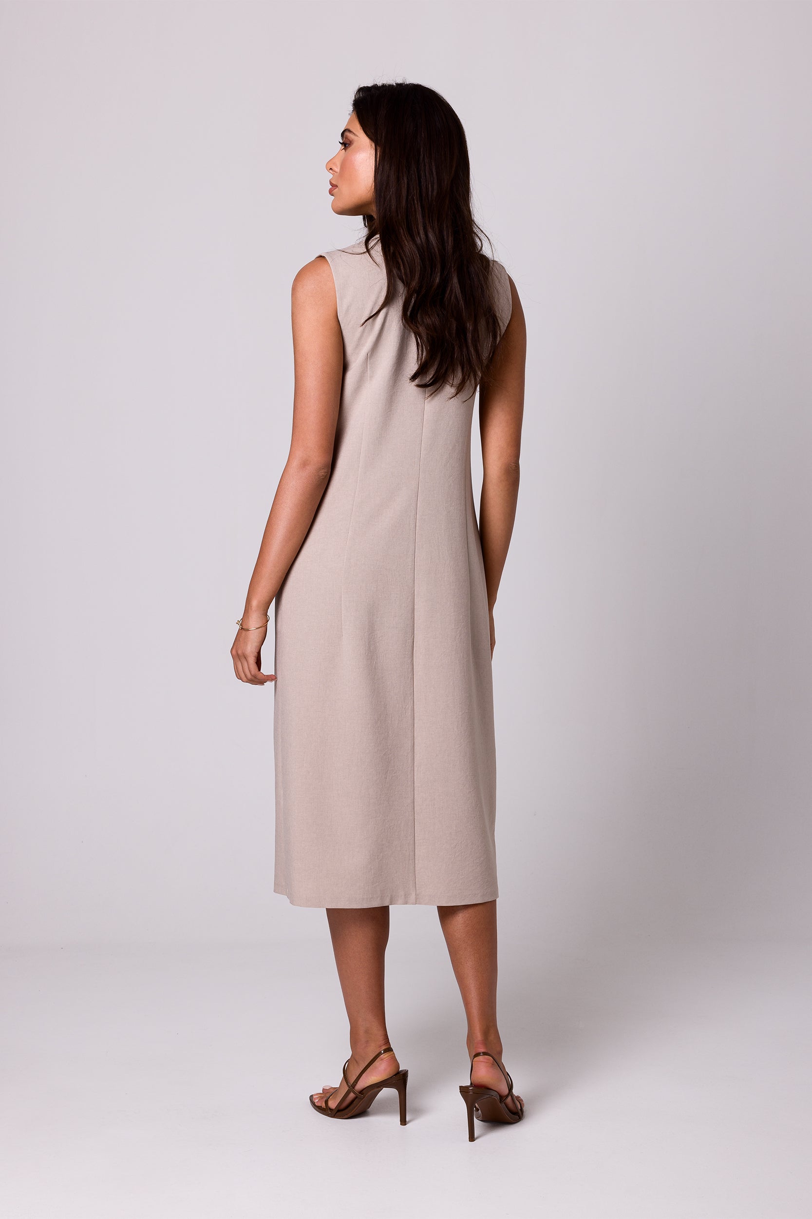Minimalistic Sleeveless Midi Dress