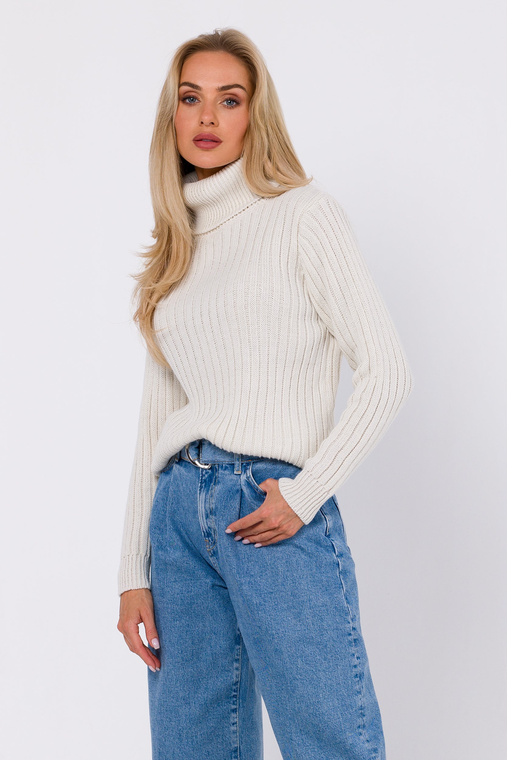 Ribbed Turtleneck Sweater - Cozy Seasonal Charm | Strictly In