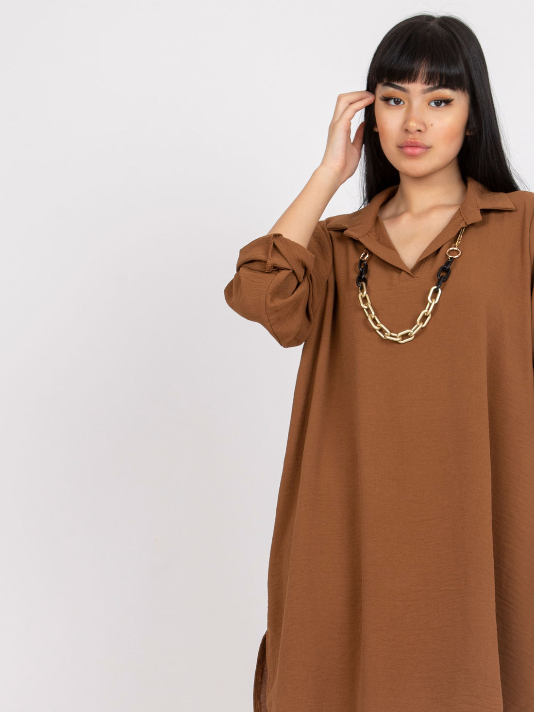 Shirt Dress with Necklace