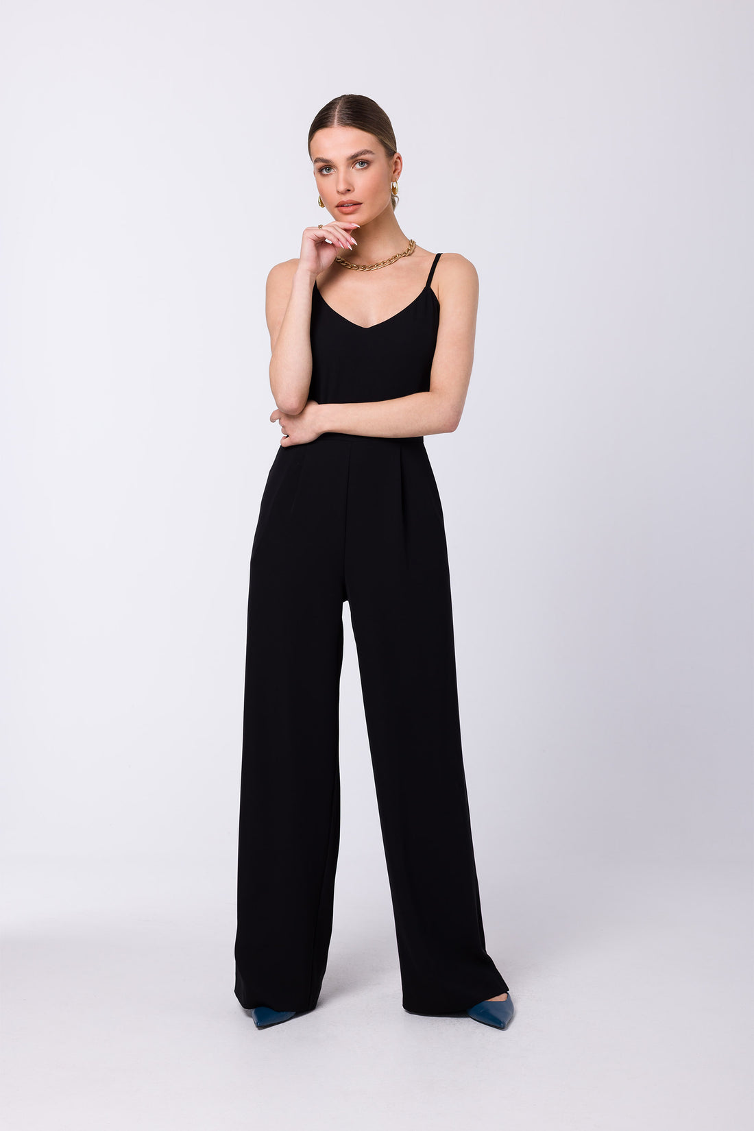 Wide Leg Relaxed Fit Jumpsuit