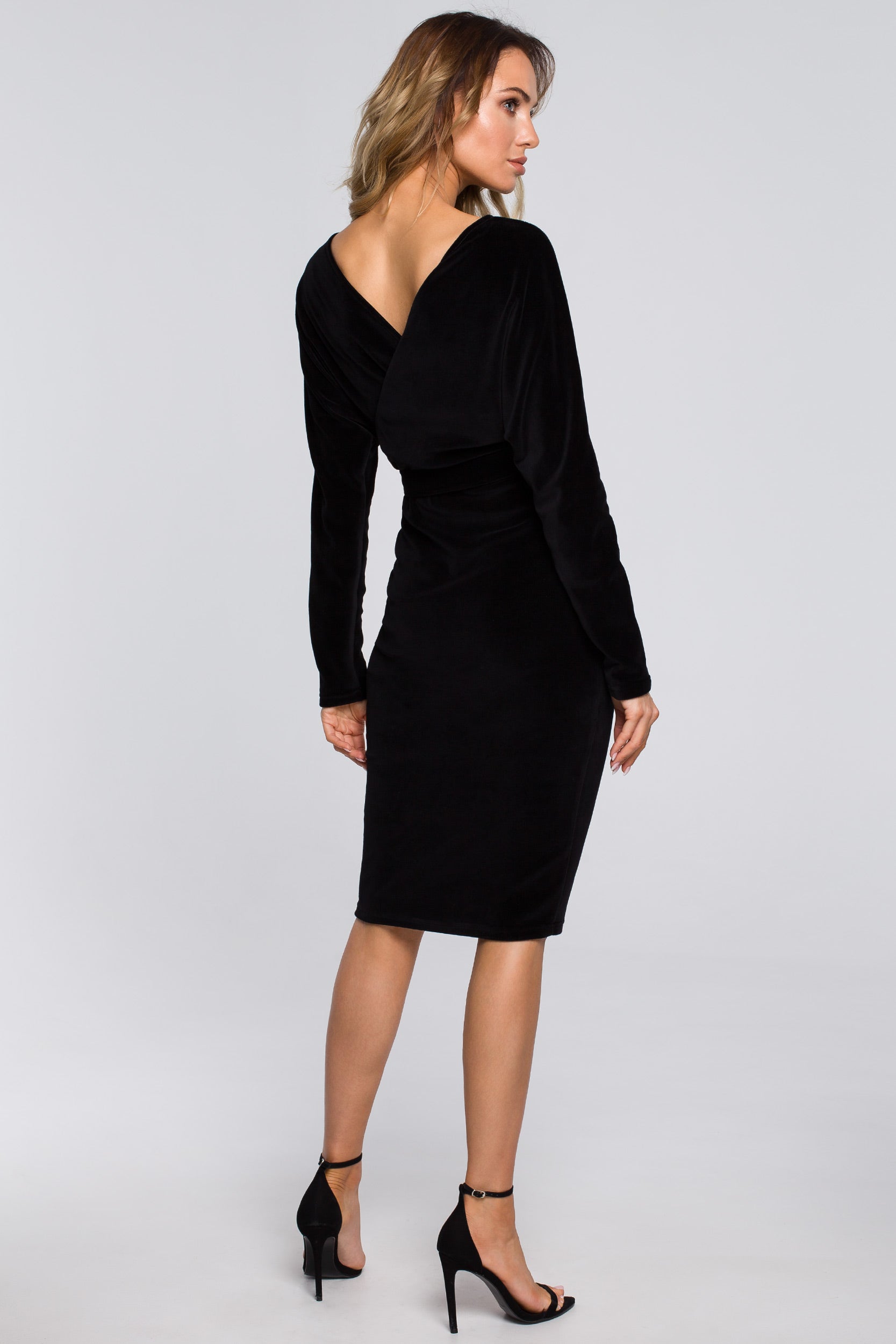 Midi Black Velvet Dress | Strictly In