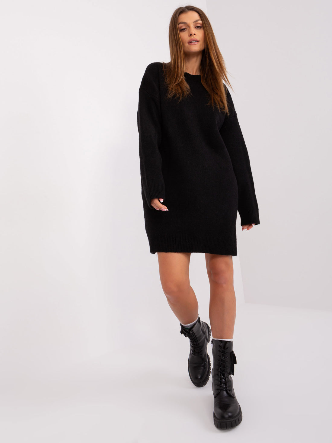 Sweater Dress Mini Black