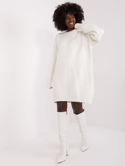 Sweater Dress Mini White