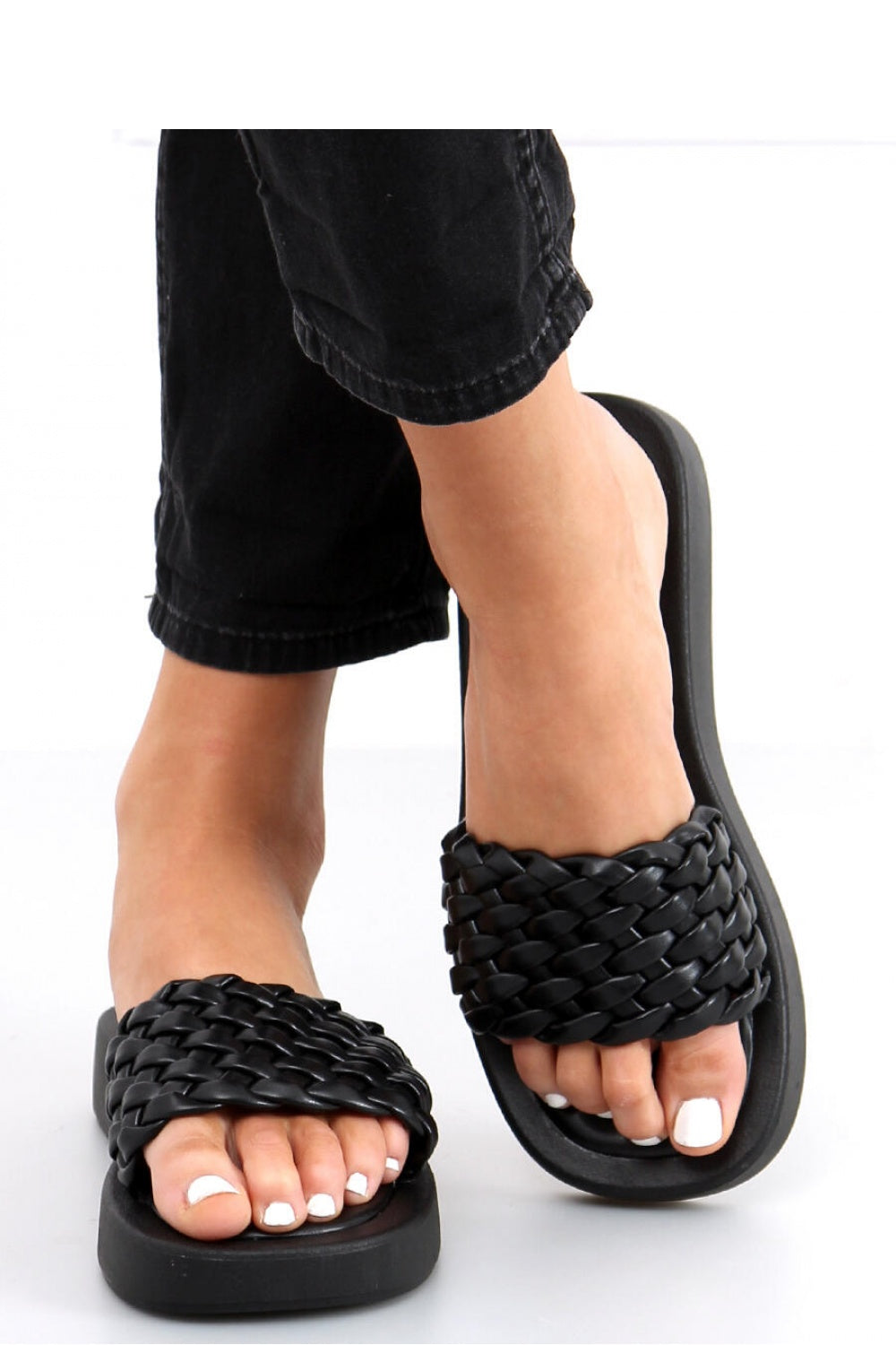 Braided Strap Flat Sandals