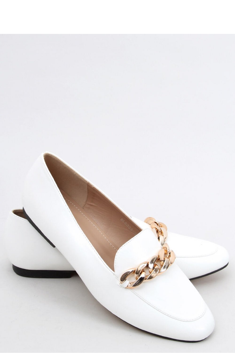 White Chain Loafers