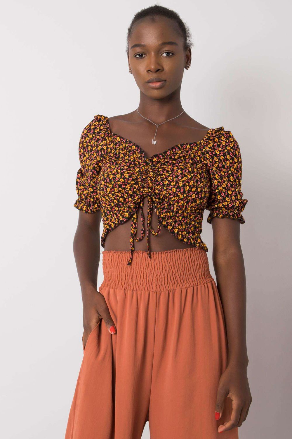 Front Tie Cropped Top