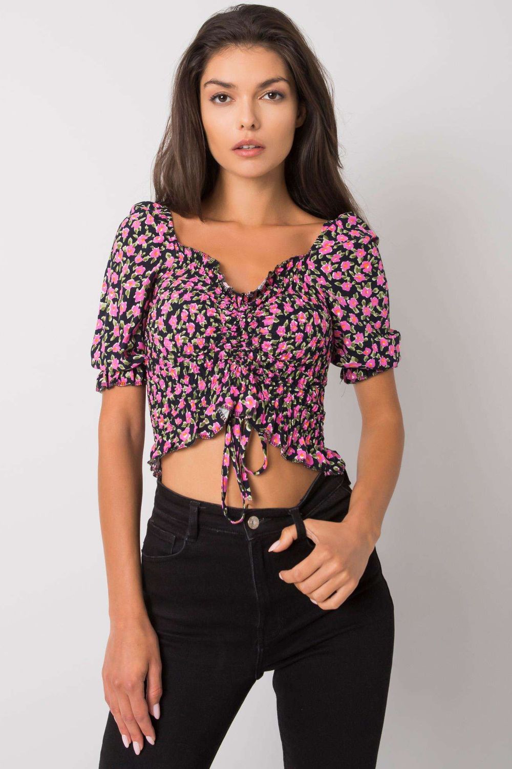 Front Tie Cropped Top