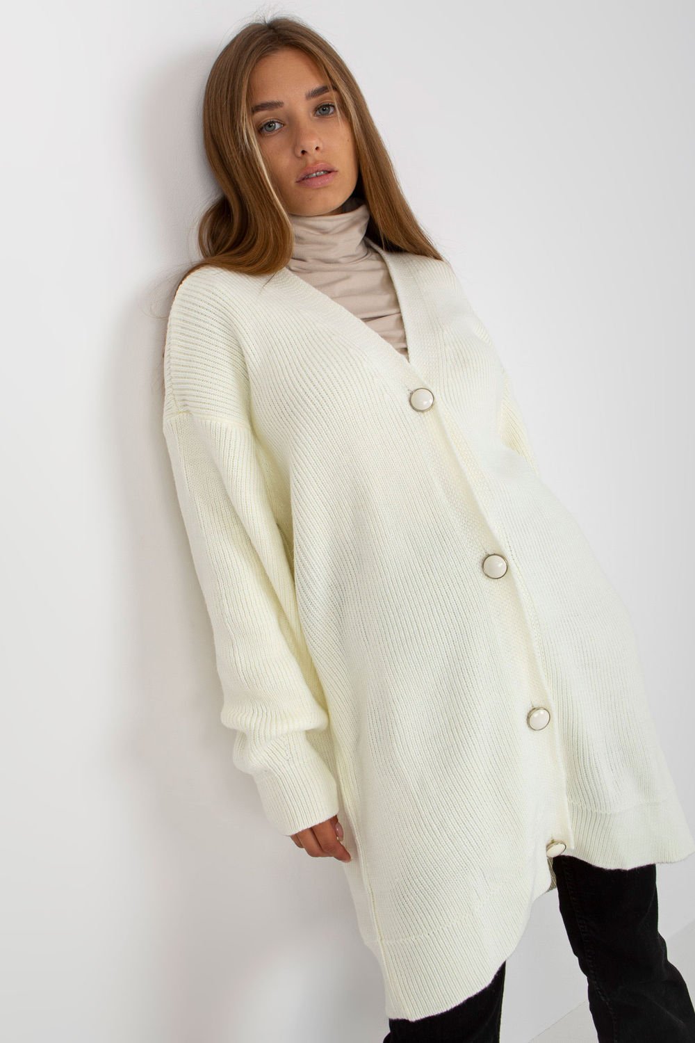 Long Cardigan with Buttons