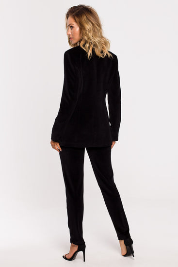 Black Velvet Trousers Suit Separate