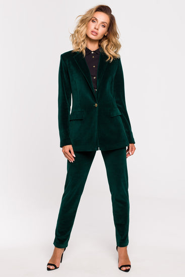 Green Velvet Trousers Suit Separate
