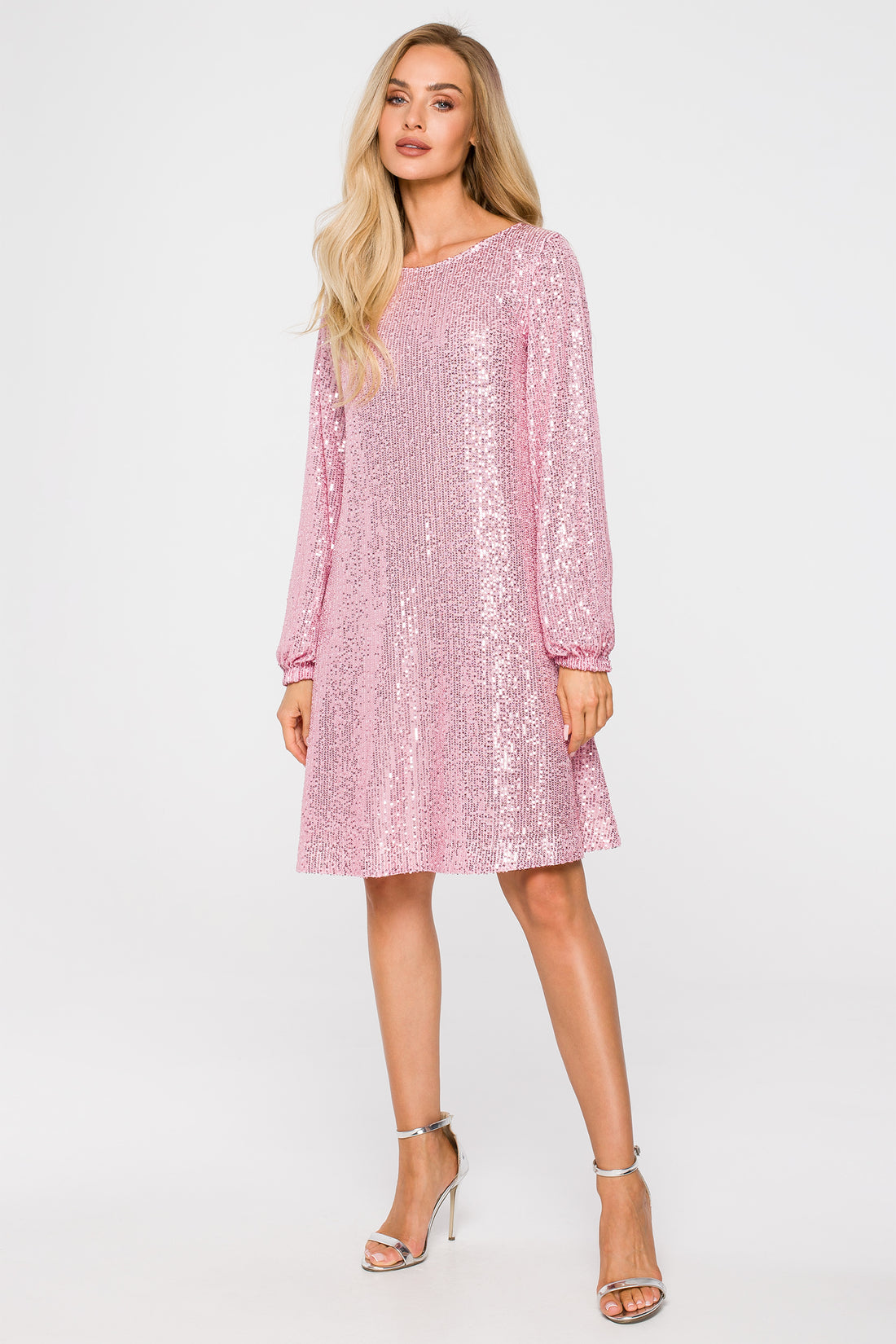 Pink Sequin Mini Dress 2-in-1
