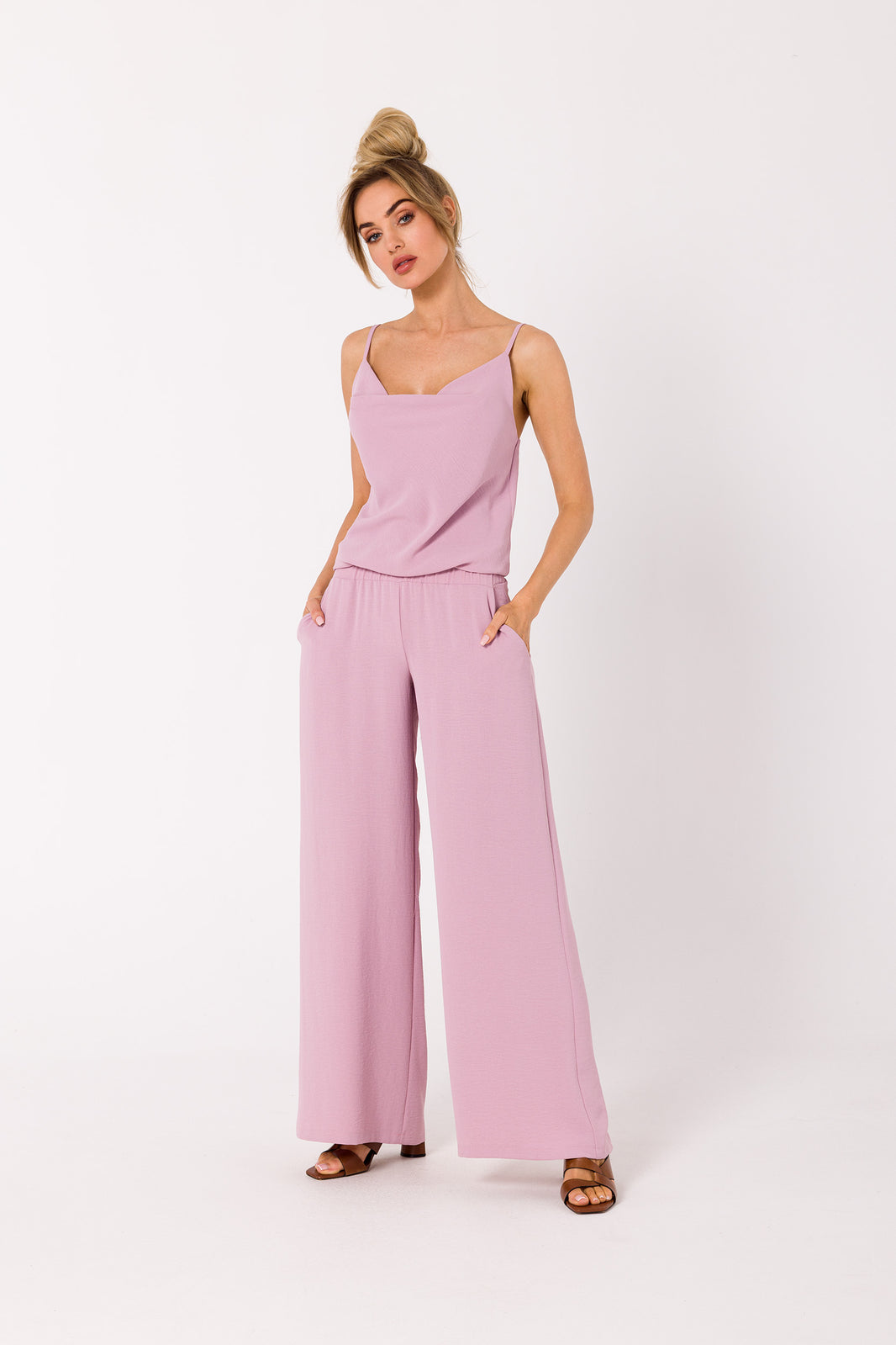 Spaghetti Strap Relaxed-fit Jumpsuit